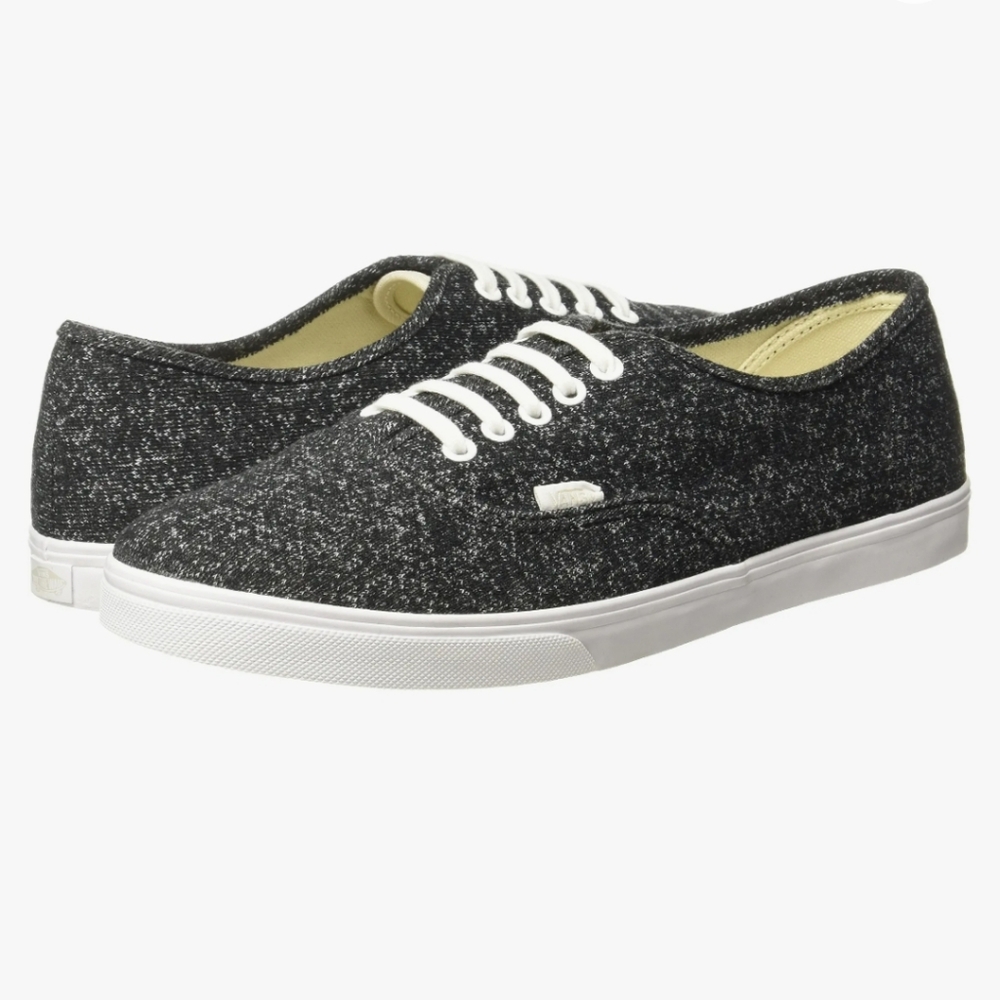 Vans Authentic Lo Pro (J&S) Black/True White Sneakers, Size 8